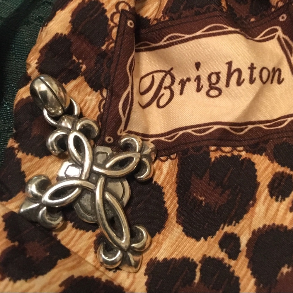 Brighton Silver Ornate Cross Pendant